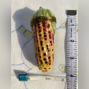 Vintage LIMOGES of Paris: Corn Shaped Trinket Box